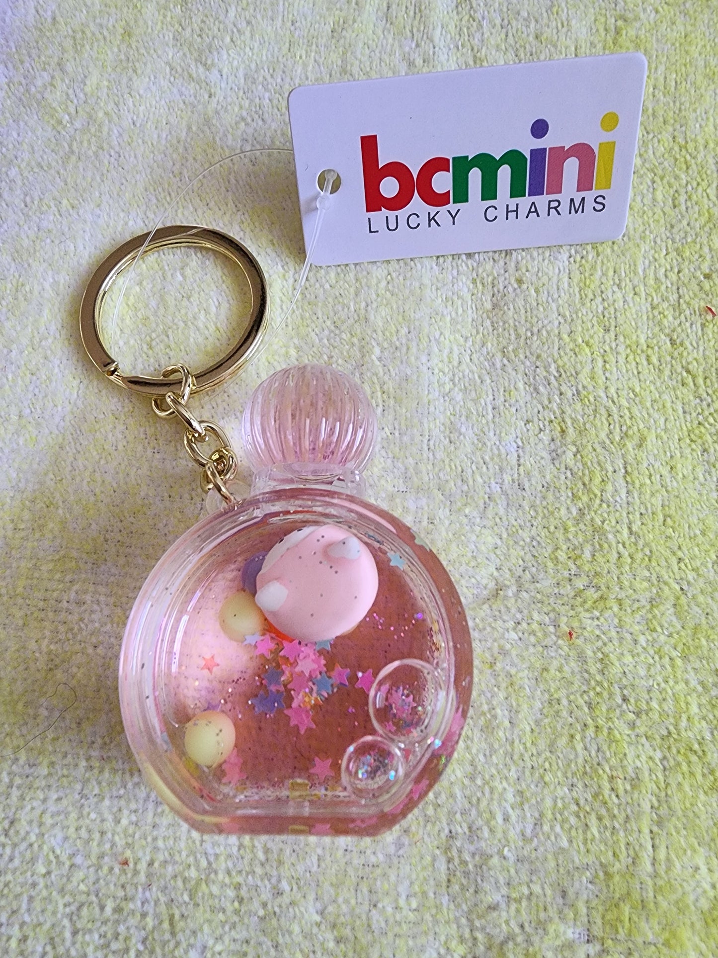 Lucky Charm Perfume Shaped Keychain