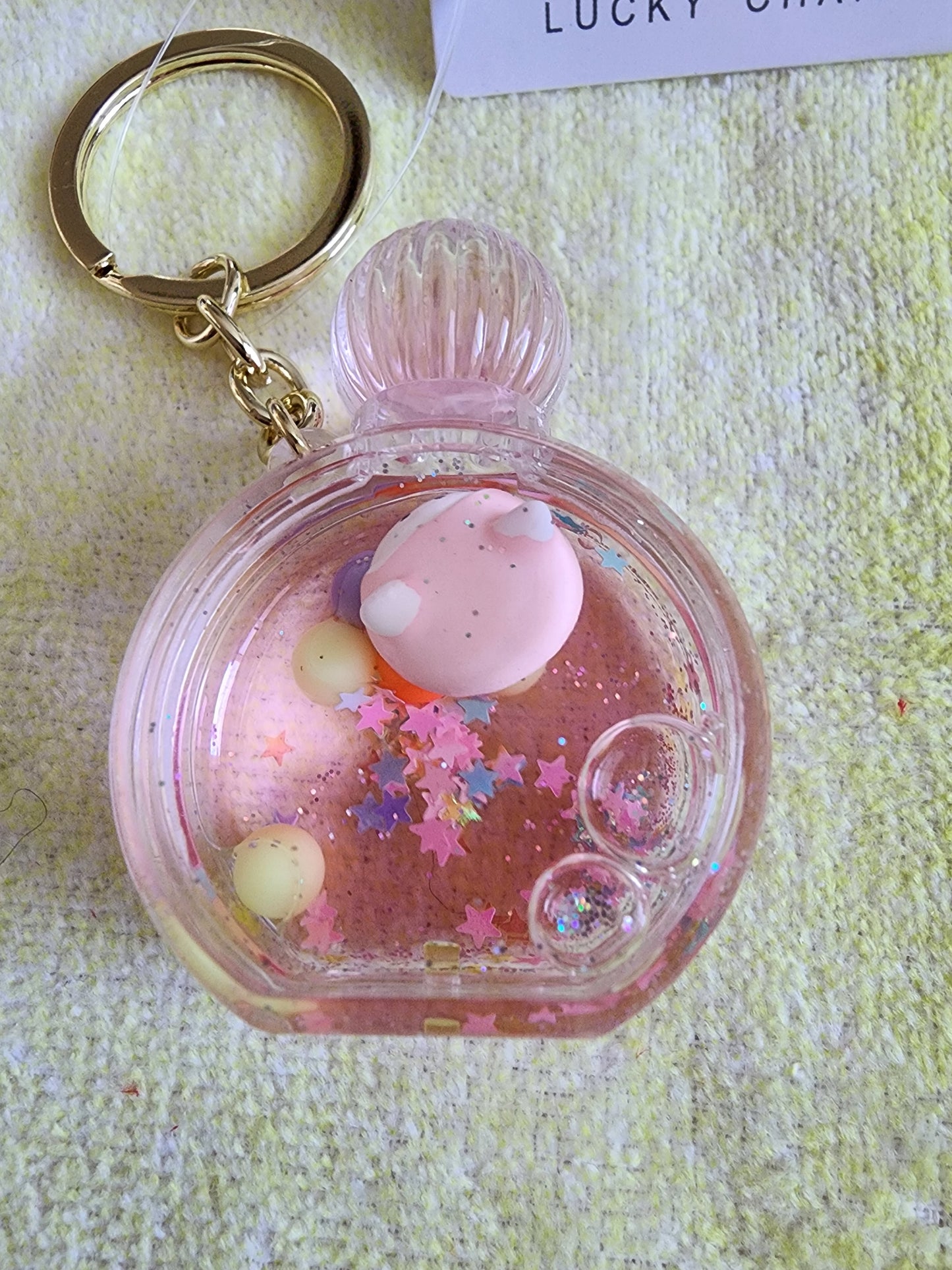 Lucky Charm Perfume Shaped Keychain