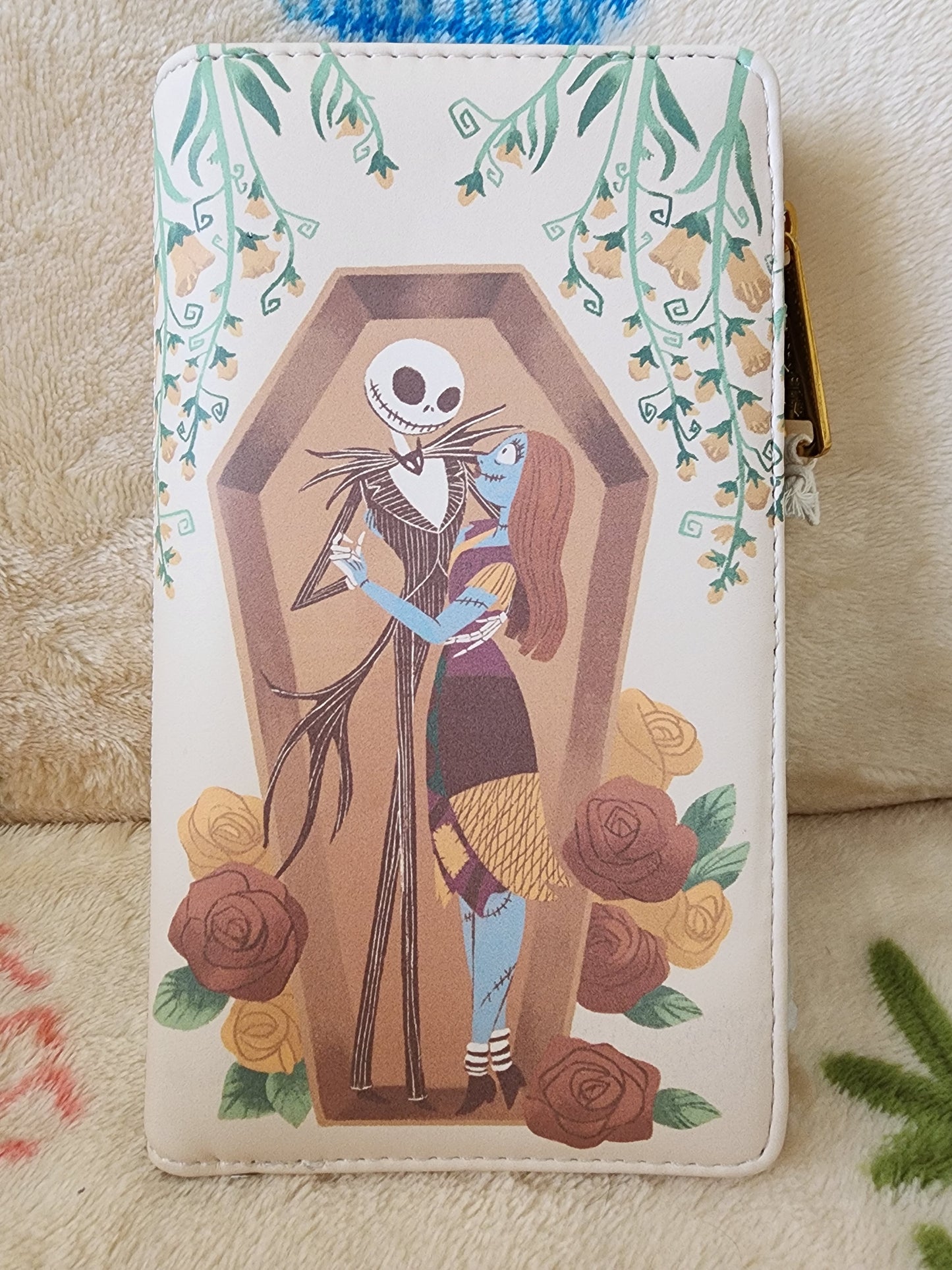 Loungefly Disney Jack and Sally Spring Coffin Wallet