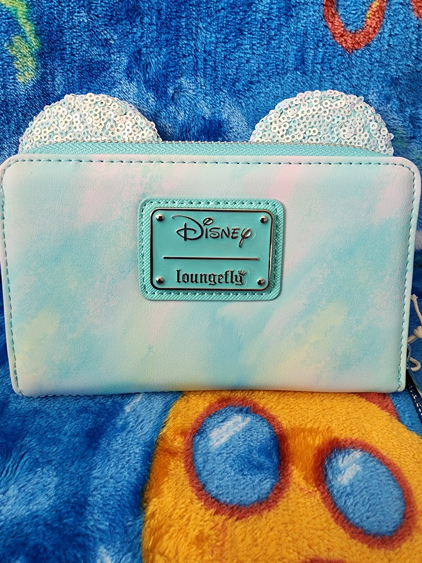 Loungefly Disney Minnie Mouse Seafoam Sequined Wallet