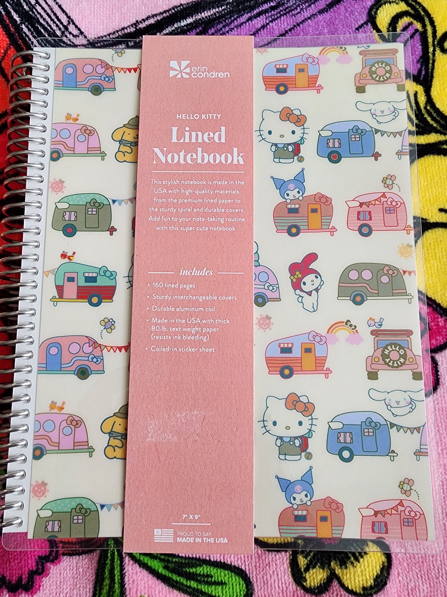 Hello Kitty and Friends Summer Camper Notebook