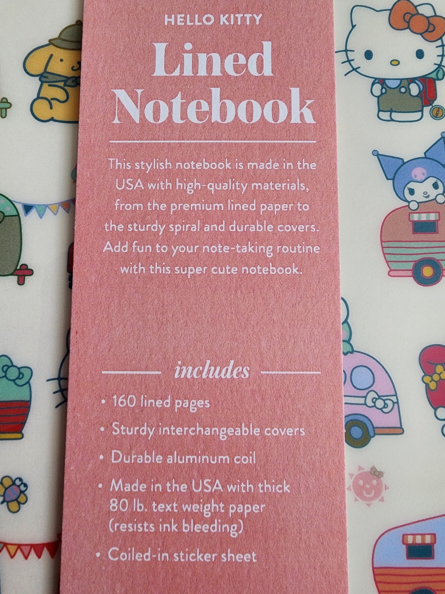 Hello Kitty and Friends Summer Camper Notebook