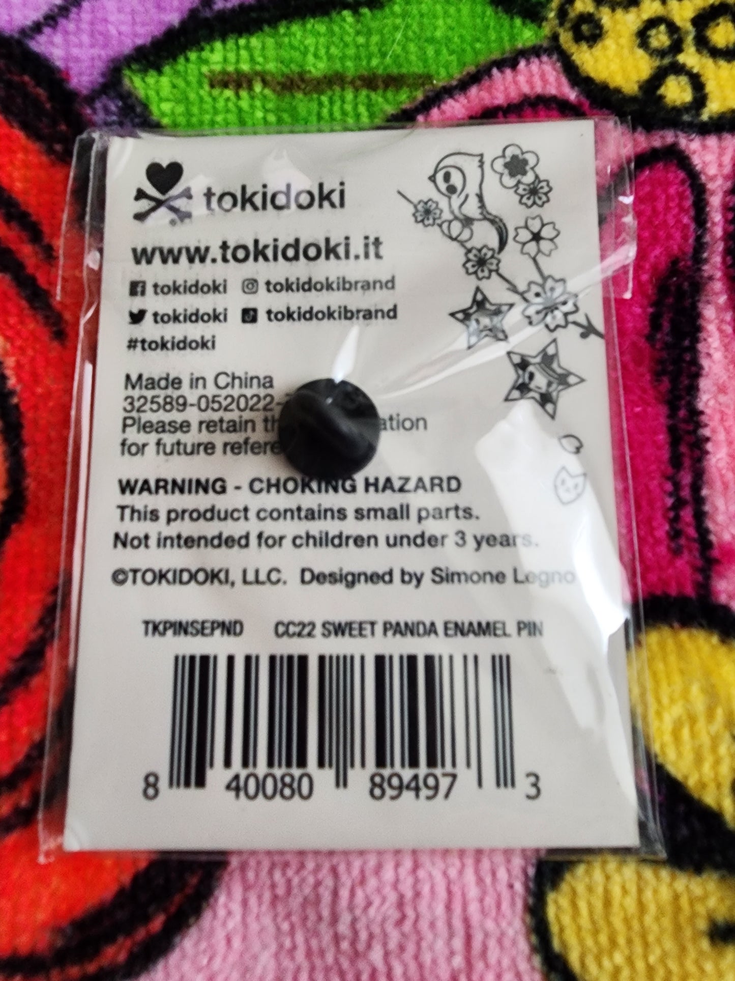 Tokidoki Unicorno Cherry Blossom Pin