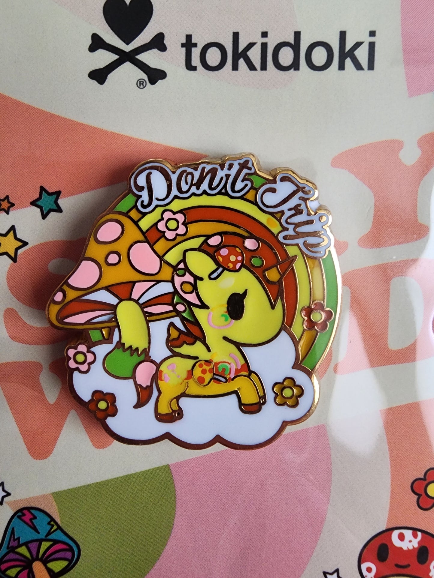 Tokidoki Unicorno Mushroom Don't Trip Pin