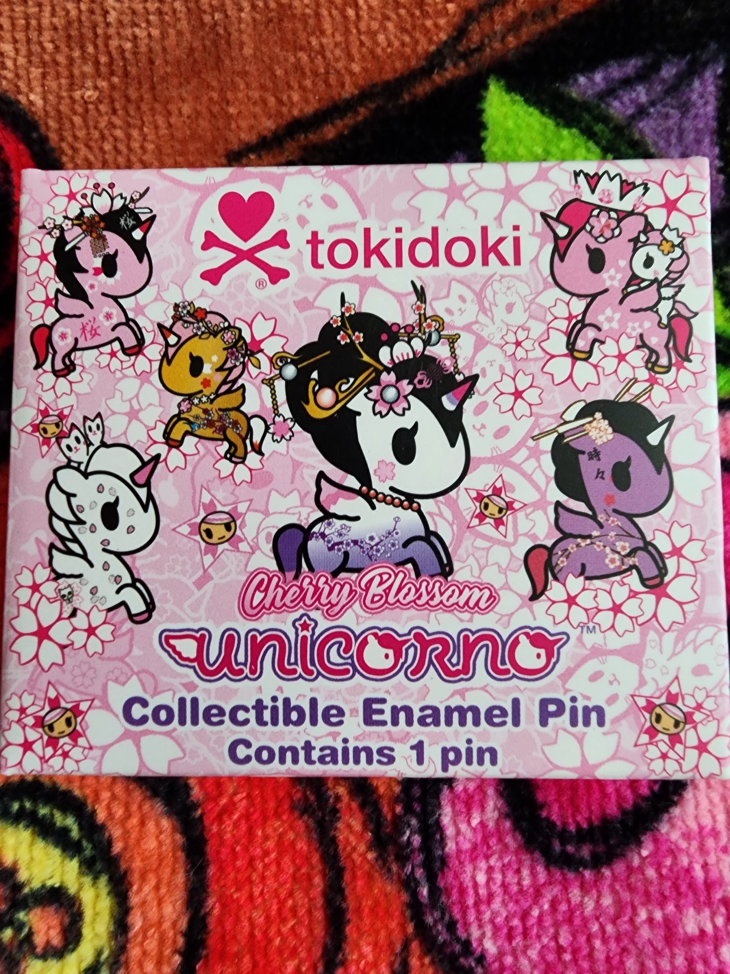 Tokidoki Unicorno Cherry Blossom Mystery Pins