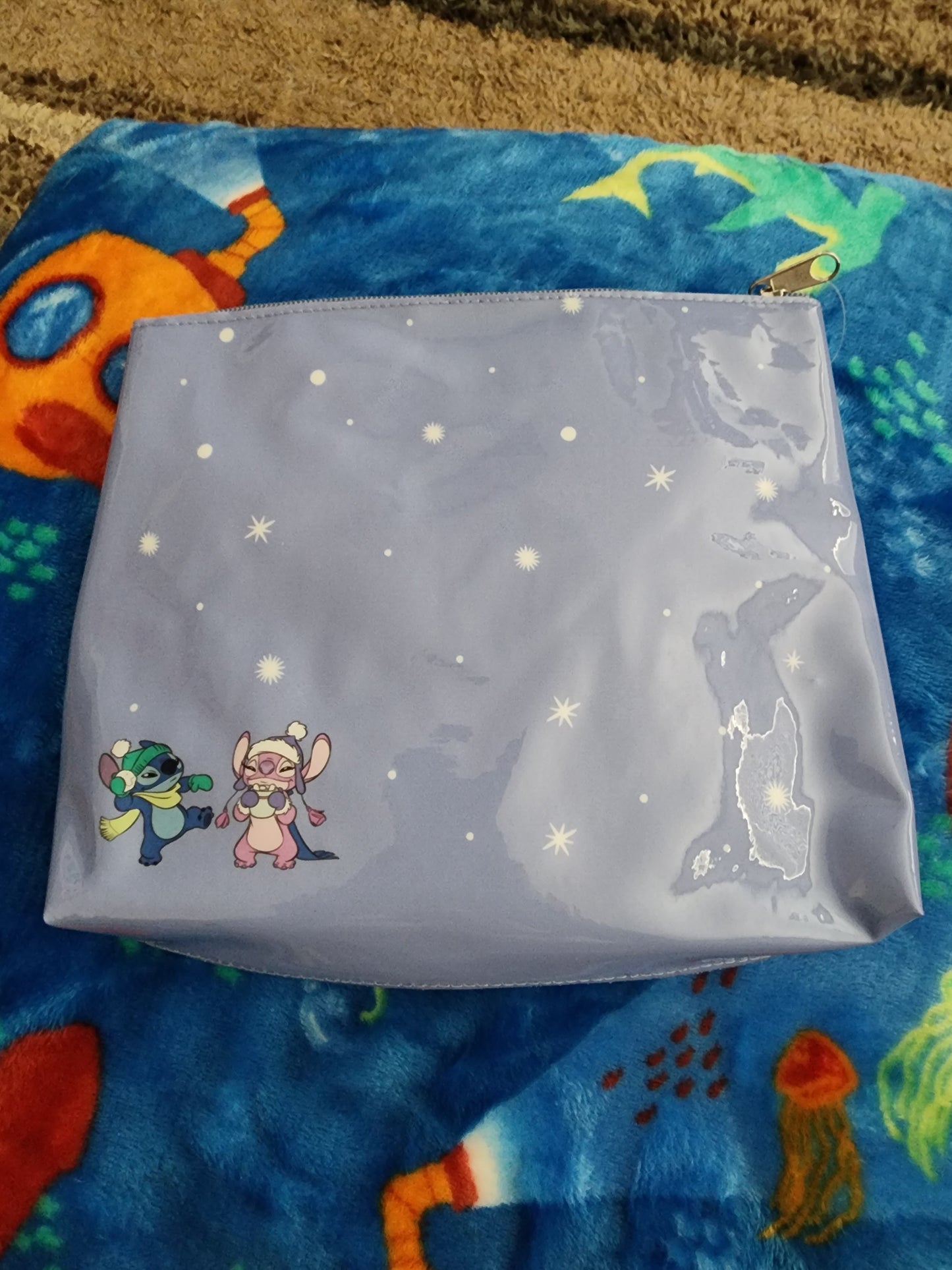 Disney Stitch and Angel Cosmetic Bag