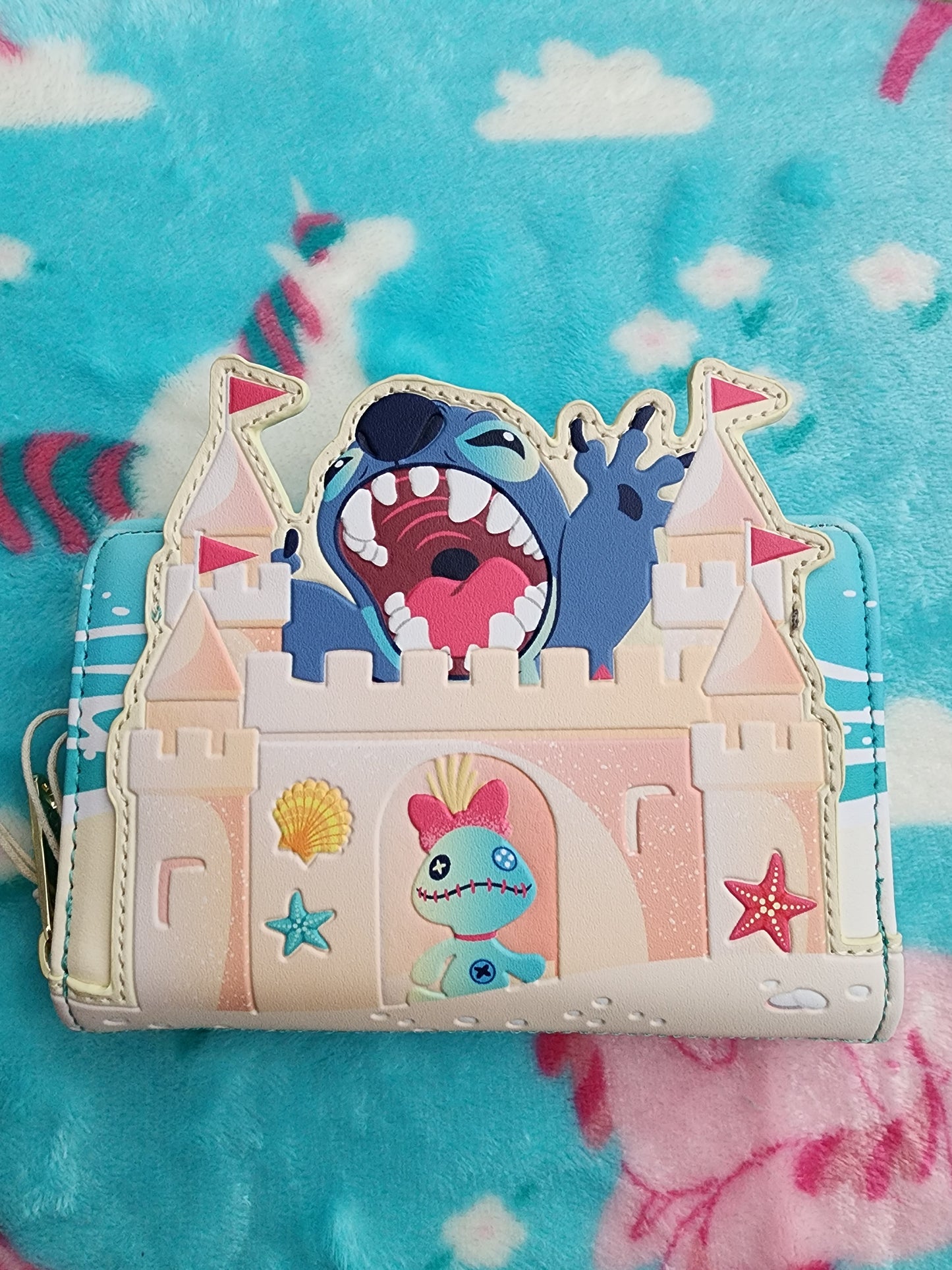 Loungefly Disney Stitch and Scrump Sand Castle Wallet