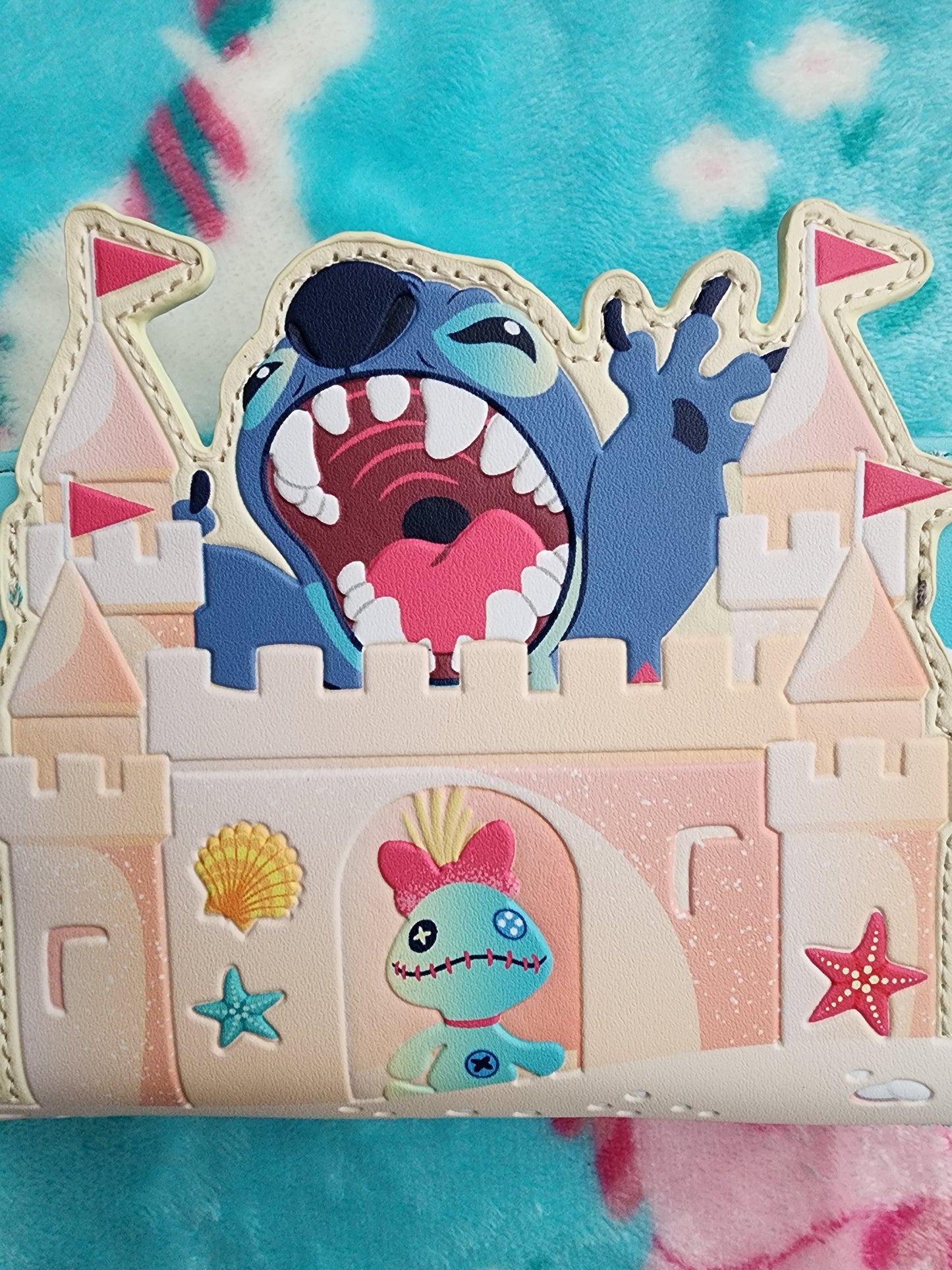 Loungefly Disney Stitch and Scrump Sand Castle Wallet