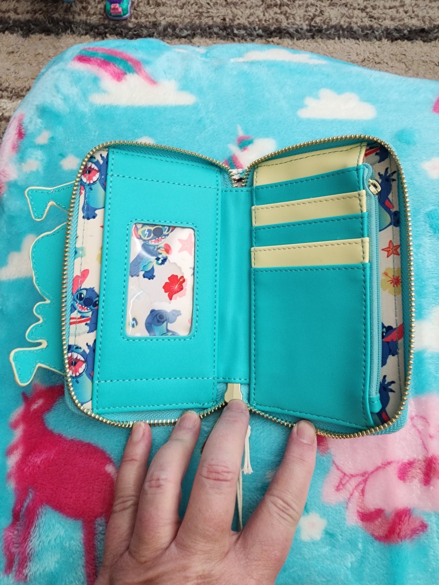 Loungefly Disney Stitch and Scrump Sand Castle Wallet