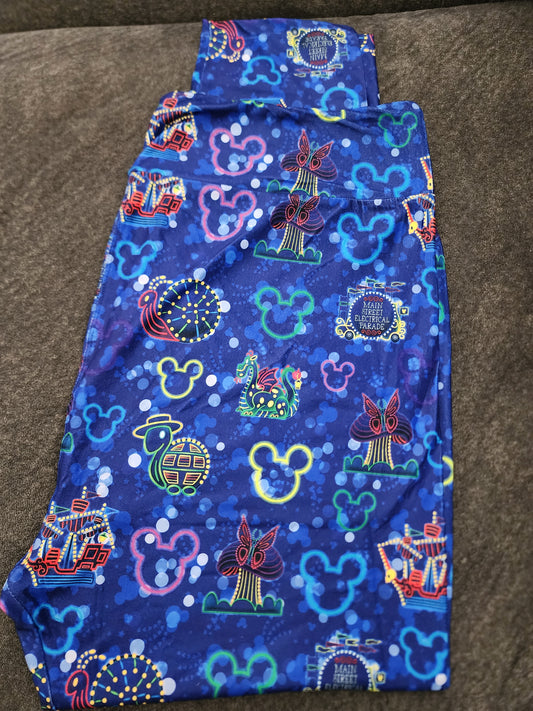 *Charlies Project Disneylands Electric Light Parade Leggings