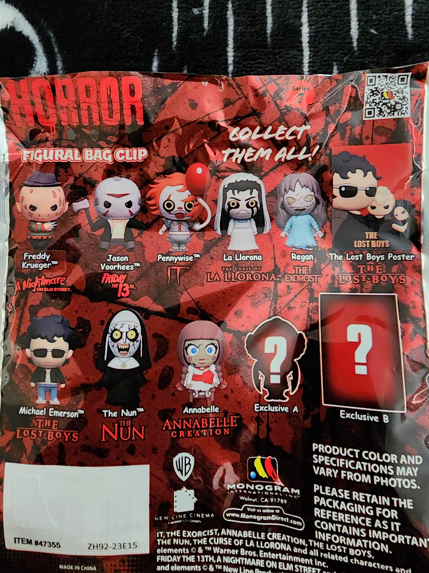 Horror Movie Icon 3D Mystery Bag Clip Figures