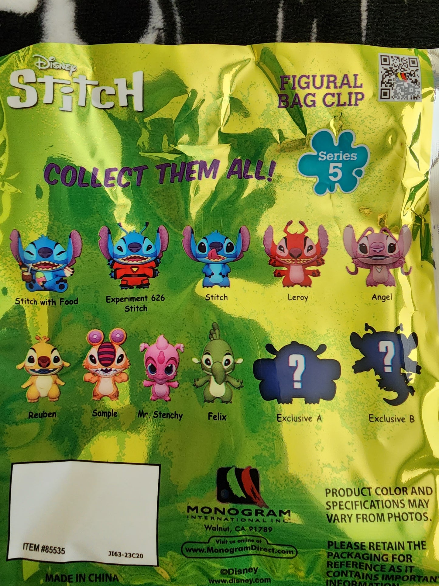 Disney Stitch Mystery Bag Clip Figures