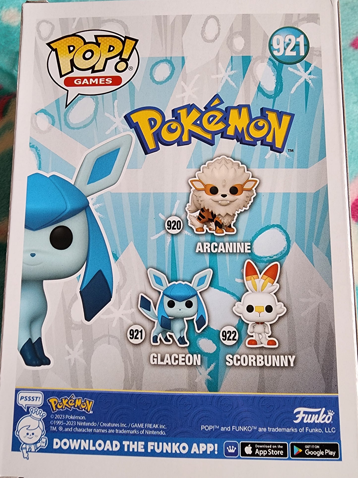 Funko Pop Glaceon Flocked Pokemon