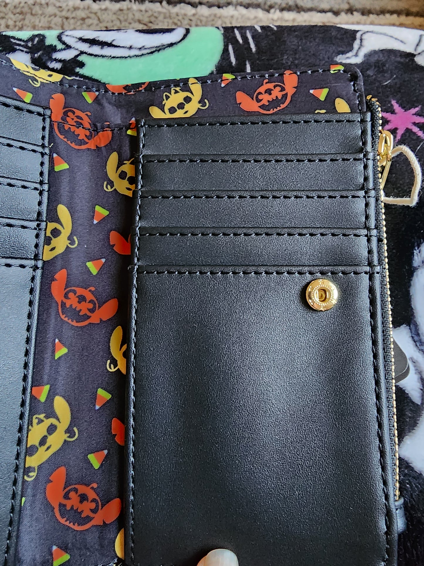 Loungefly Disney Stitch Pumpkin Face Wallet