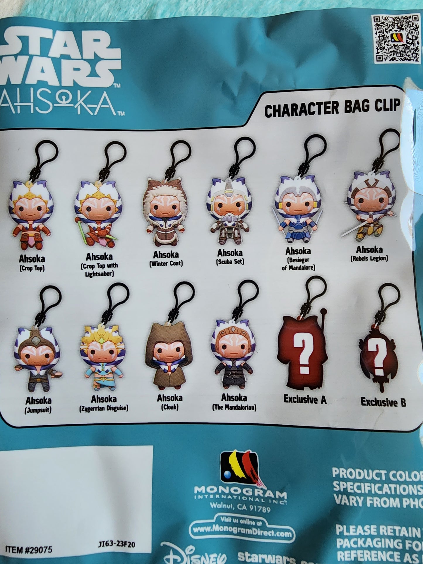 Star Wars Ahsoka Mystery Bag Clips