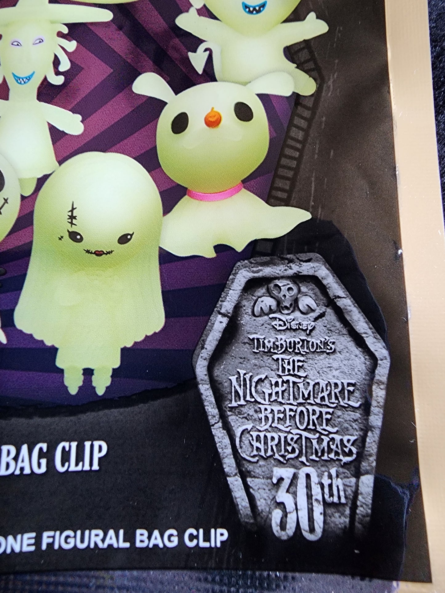 Nightmare Before Christmas 30th Anniversary Glow in the Dark Mystery Bag Clips