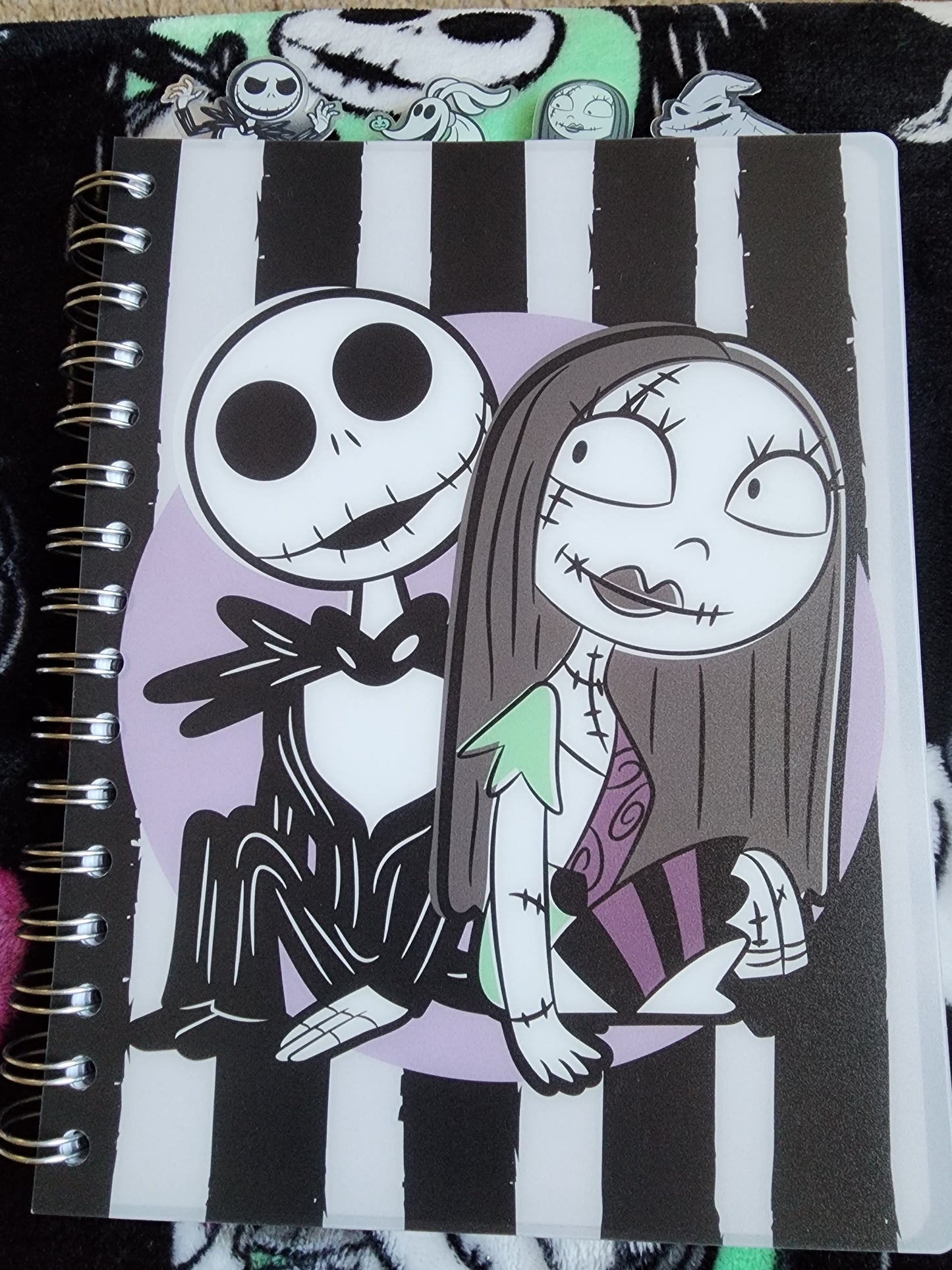 Jack and Sally Nightmare Before Christmas Notebook