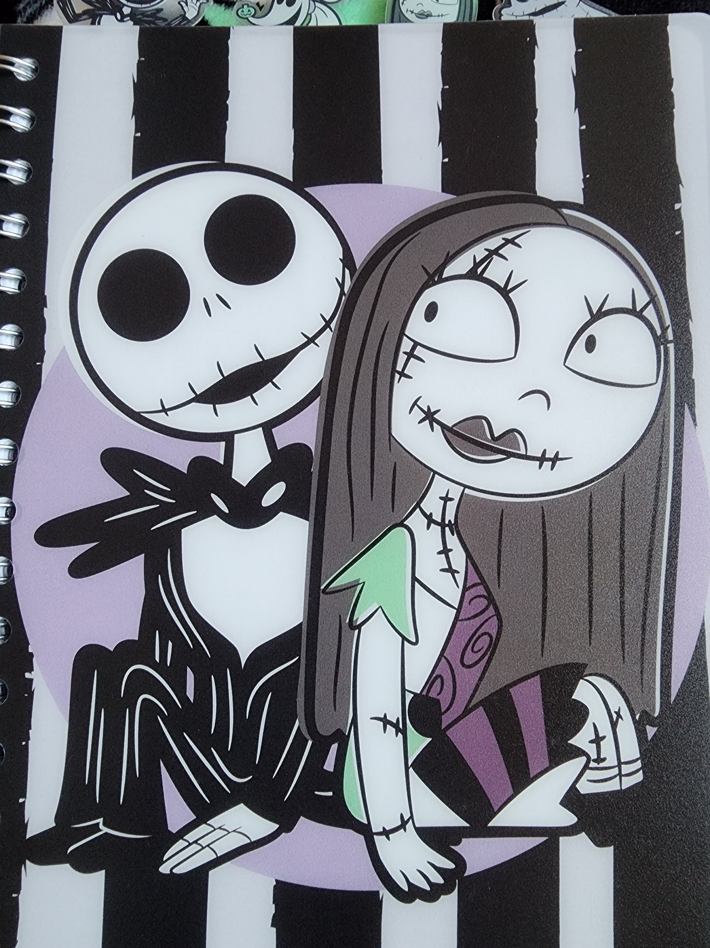 Jack and Sally Nightmare Before Christmas Notebook