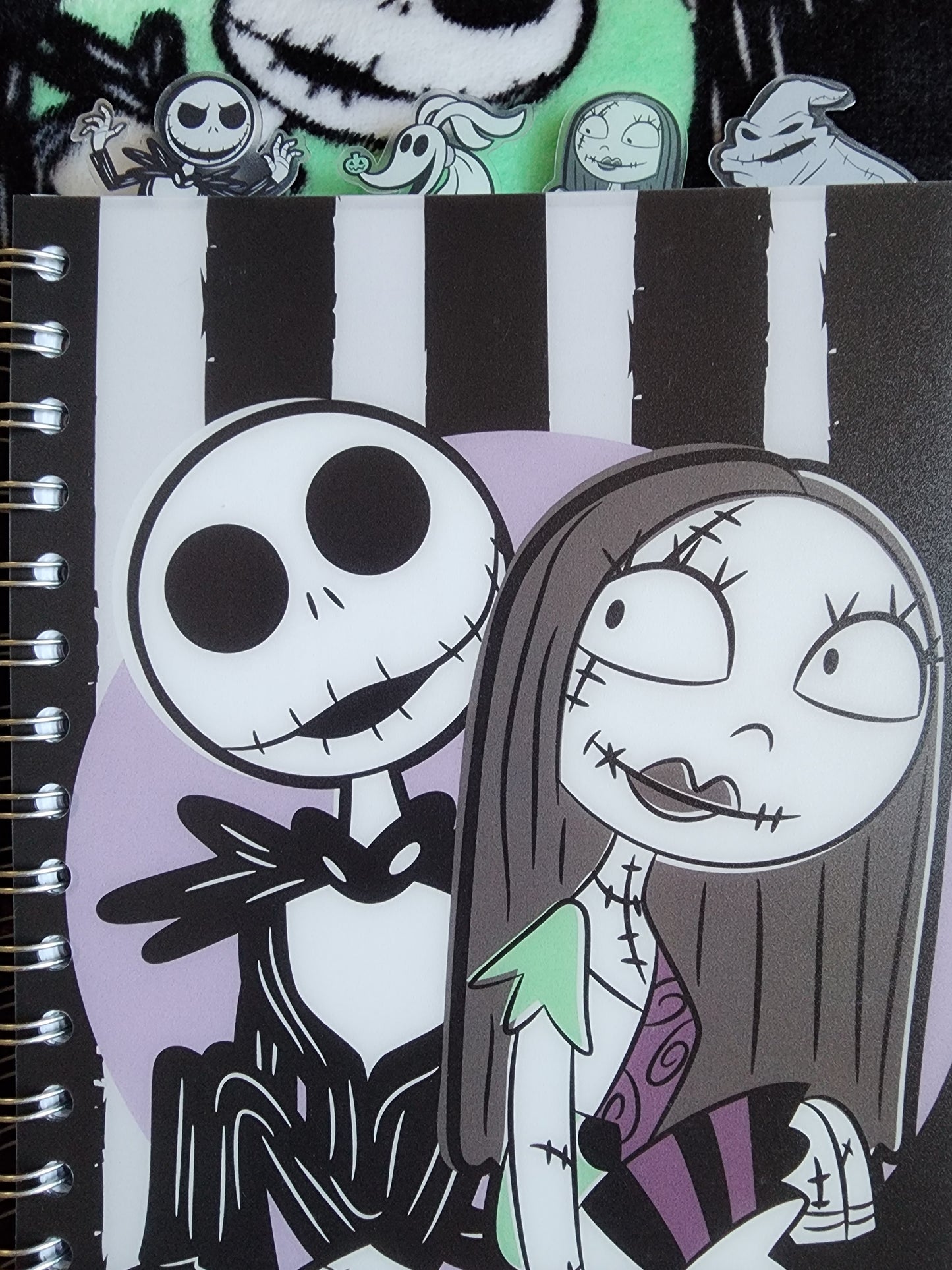 Jack and Sally Nightmare Before Christmas Notebook