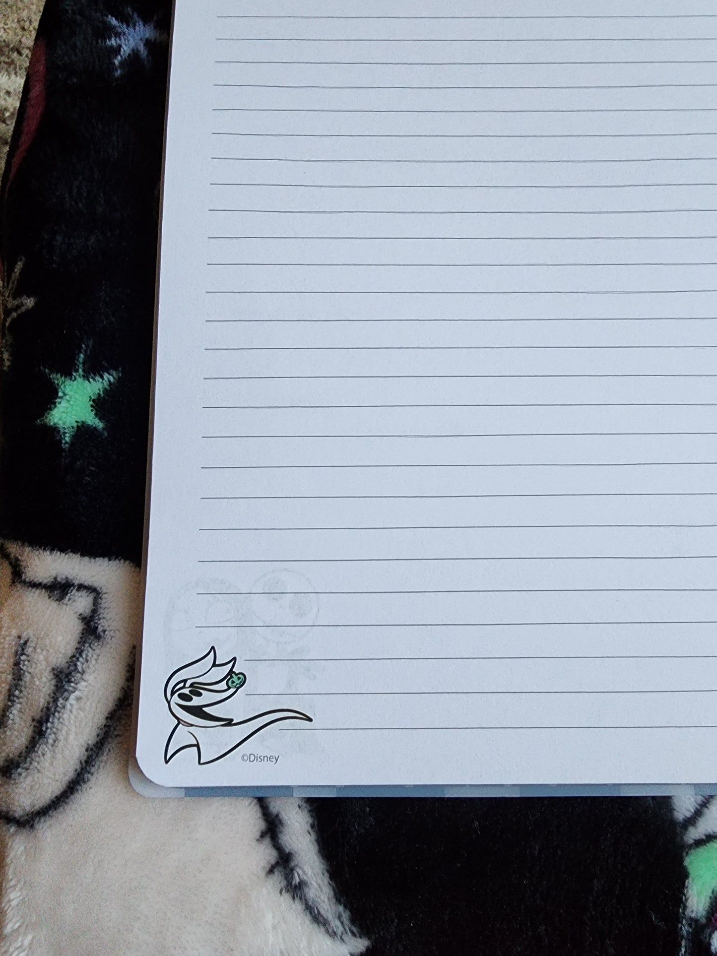 Jack and Sally Nightmare Before Christmas Notebook