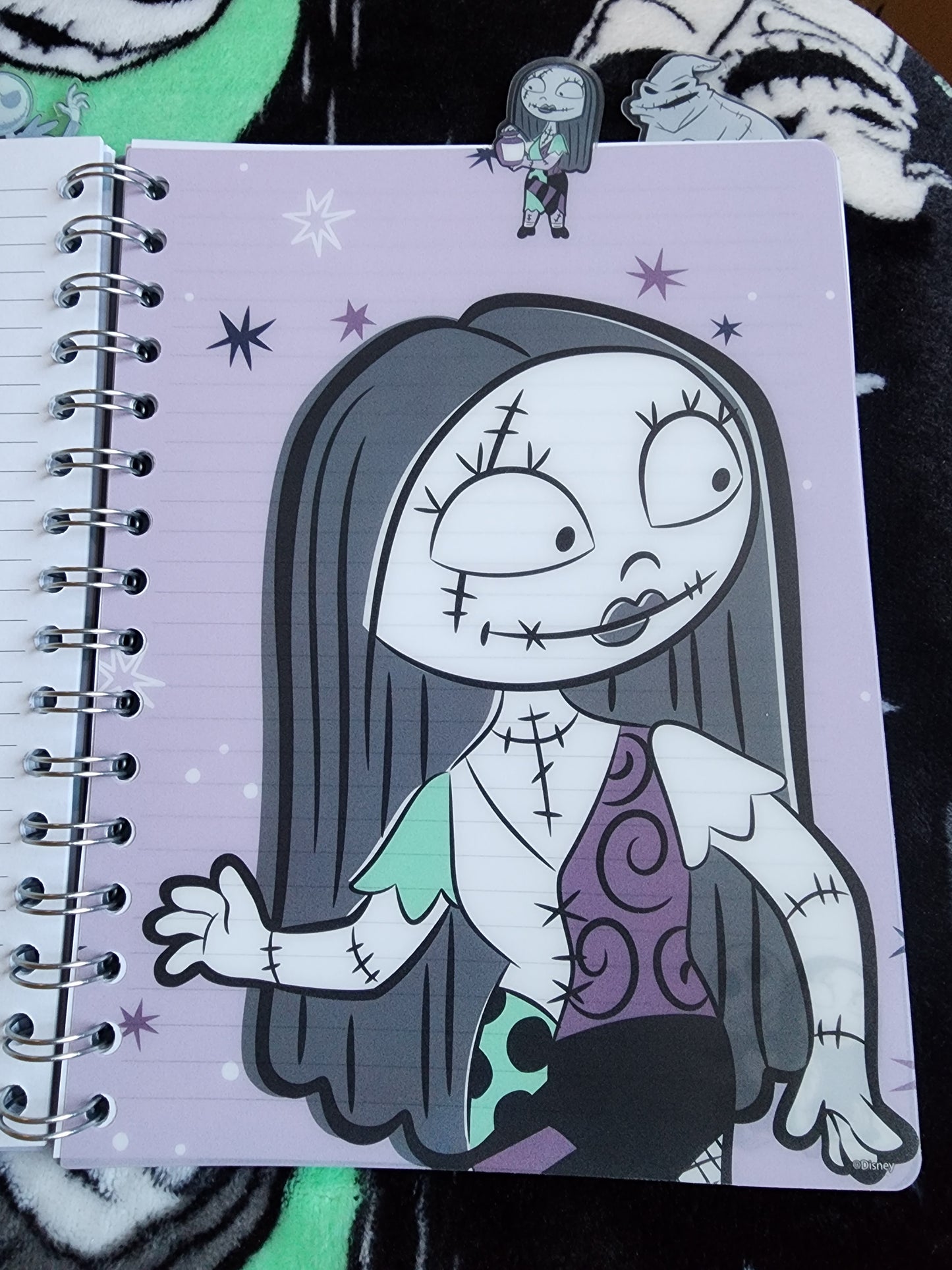 Jack and Sally Nightmare Before Christmas Notebook