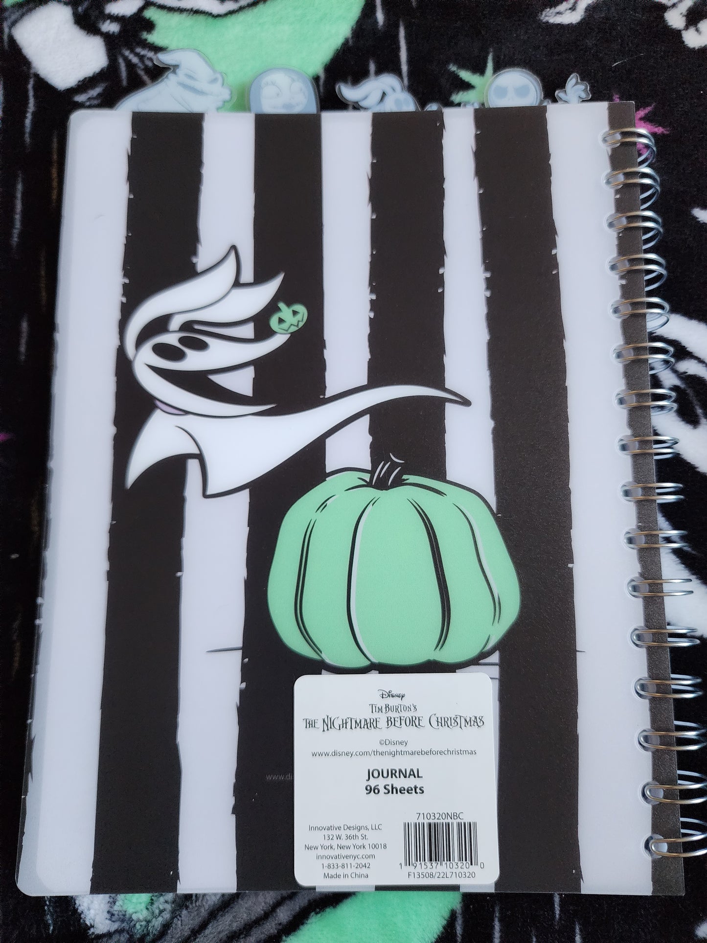 Jack and Sally Nightmare Before Christmas Notebook