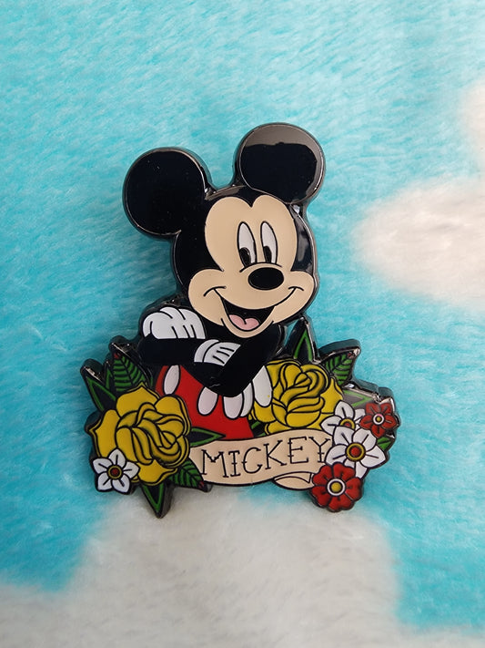 Loungefly Disney Mickey & Friends Floral Tattoo Mystery Pins