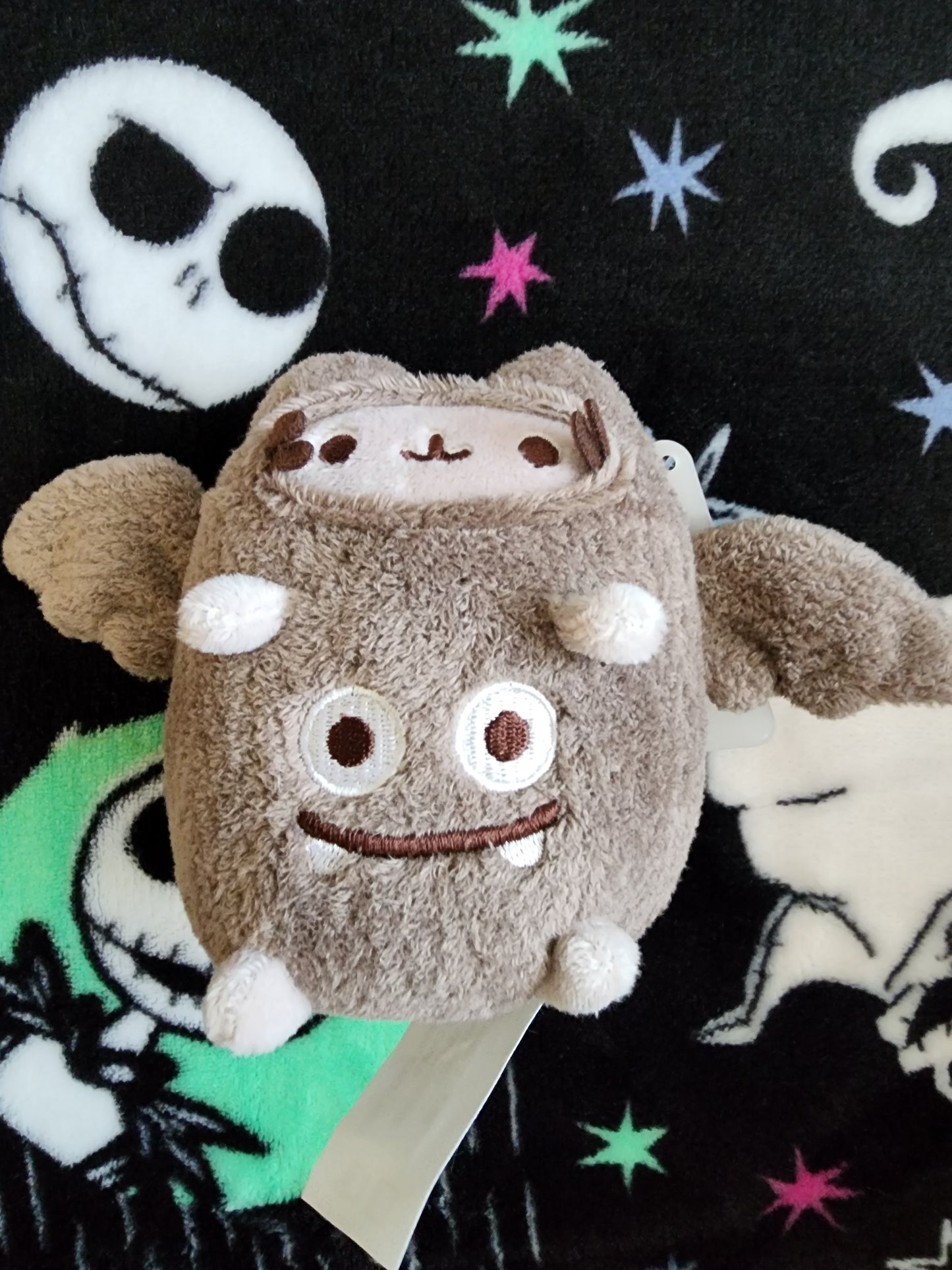 Pusheen Cat as a Bat Halloween Plush