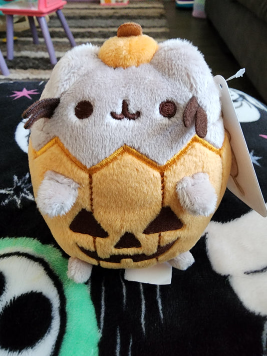 Pusheen Cat as a Pumpkin Halloween Plush