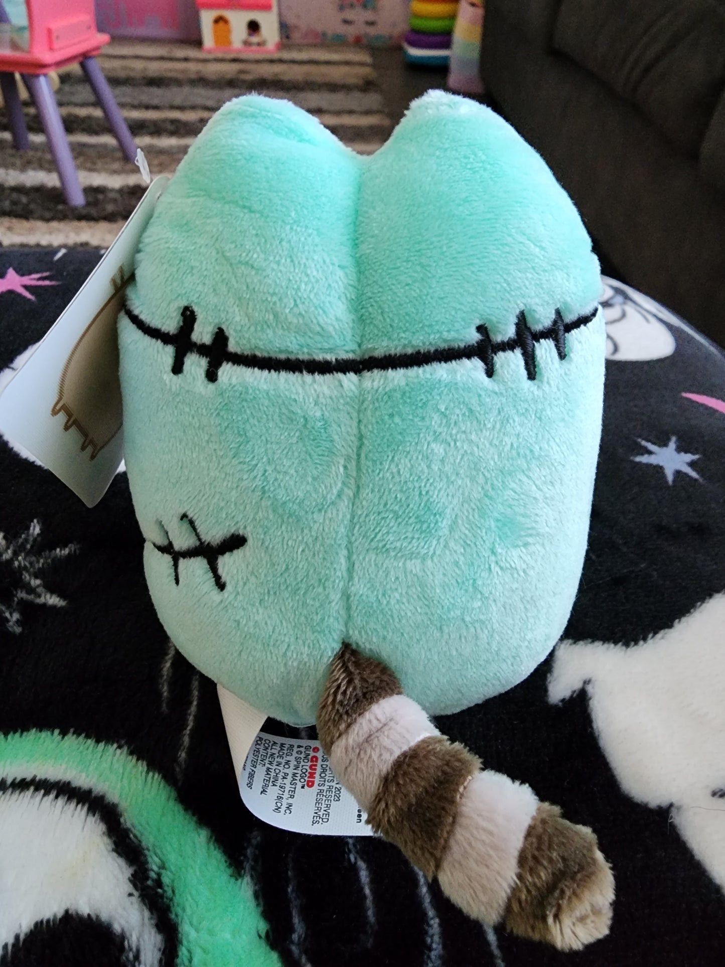 Pusheen Cat as Frankenstein Halloween Plush