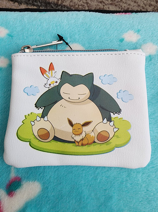 Pokemon Snorlax and Evee Coin Purse