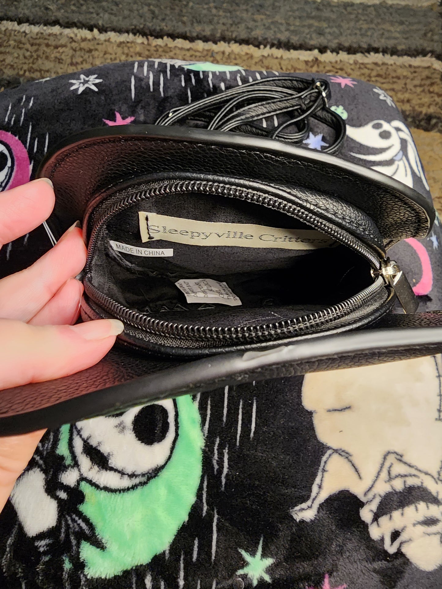 Bride of Frankenstein Halloween Crossbody Bag