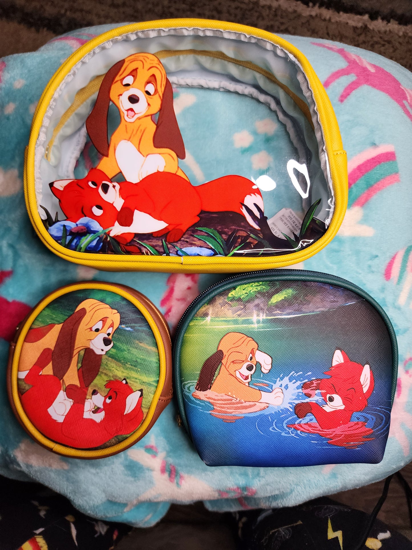 Disney Fox and the Hound Cosmetic Bags