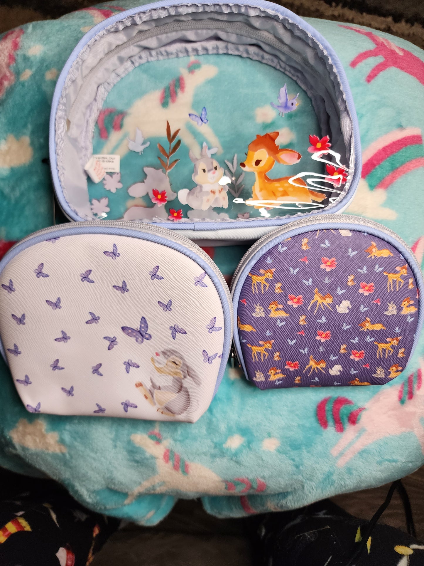 Disney Bambi and Thumper Cosmetic Bags