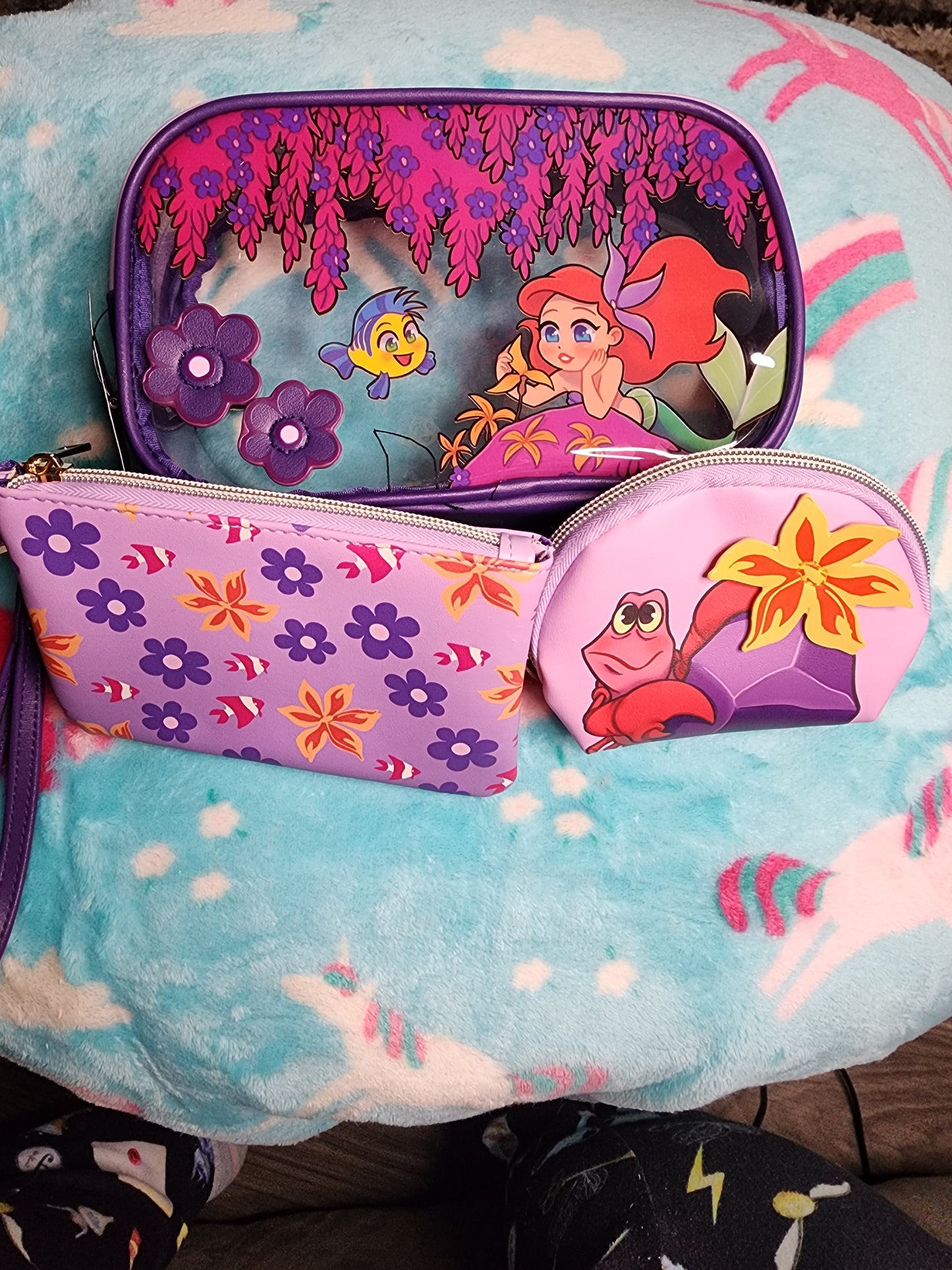 Disney Little Mermaid Ariel Cosmetic Bags