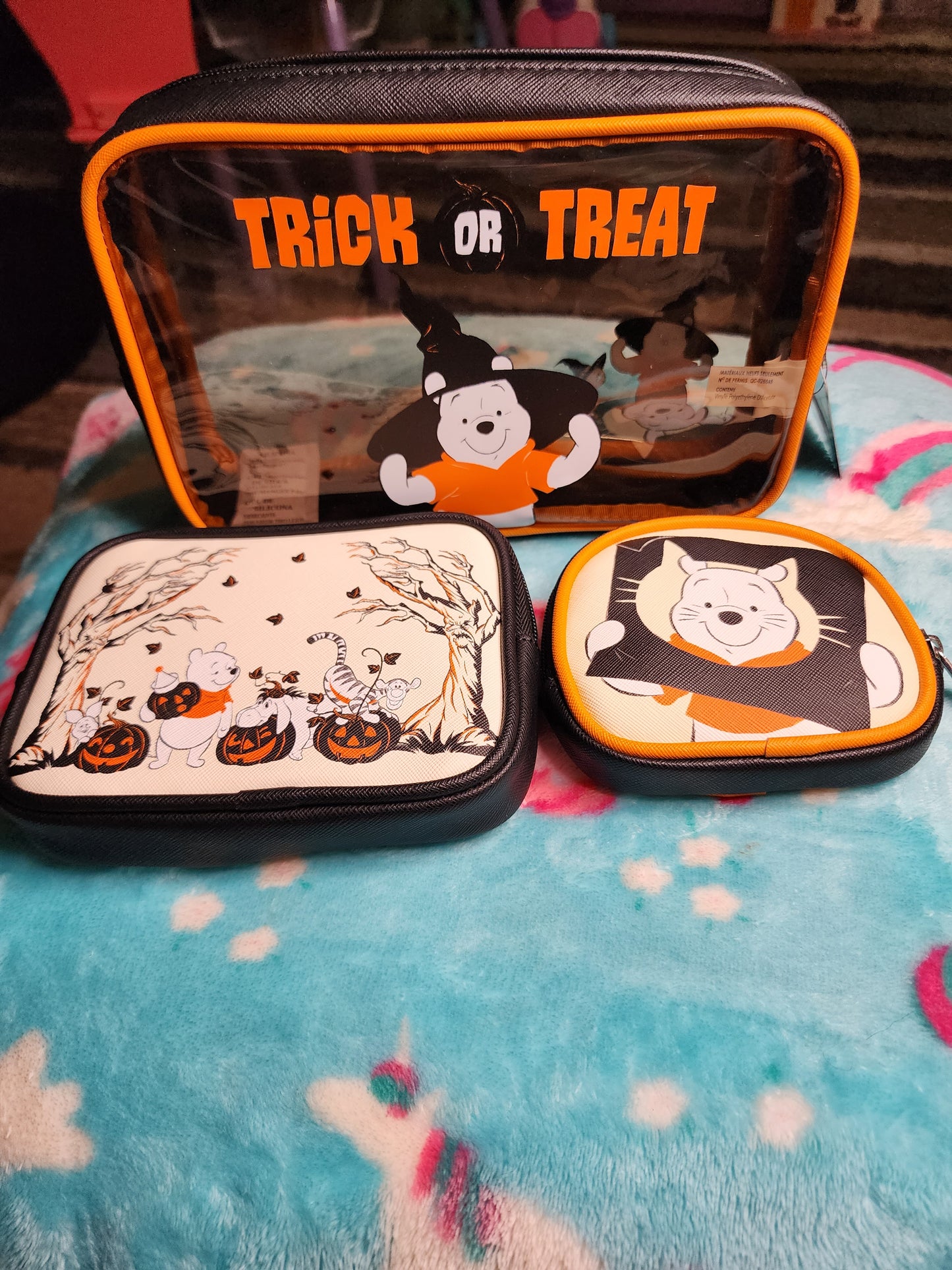 Disney Winnie the Pooh and Friends Halloween Cosmetic Bags