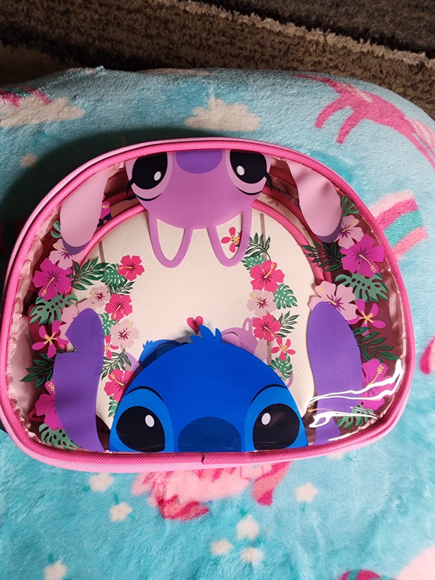 Disney Stitch and Angel Cosmetic Bags