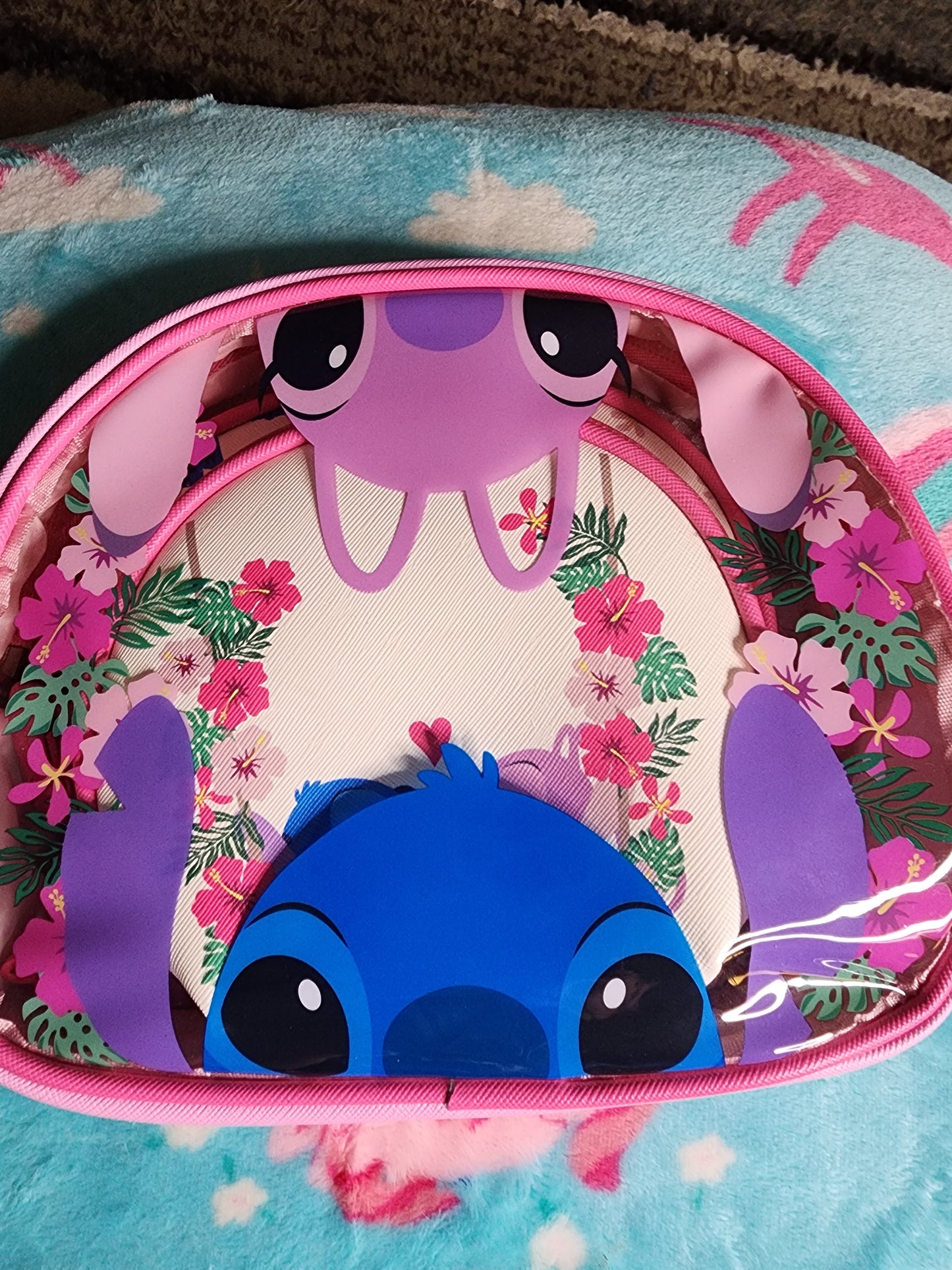 Disney Stitch and Angel Cosmetic Bags