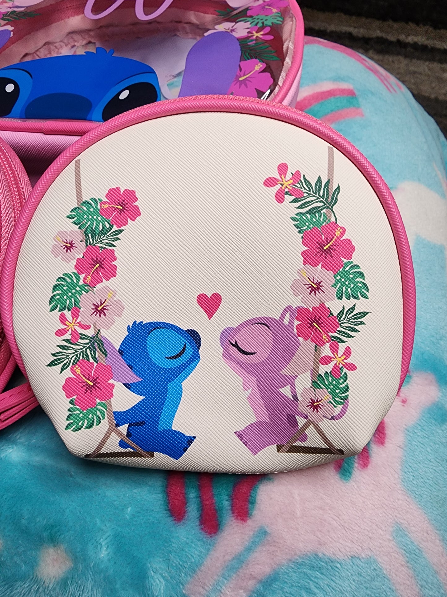 Disney Stitch and Angel Cosmetic Bags