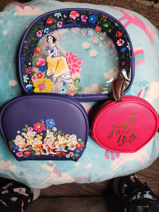 Disney Snow White and The Seven Drawfs Cosmetic Bags
