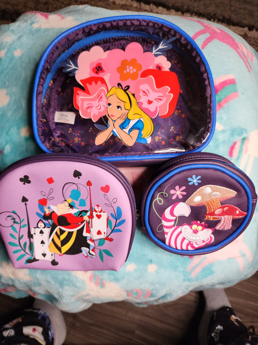 Disney Alice in Wonderland Cosmetic Bags