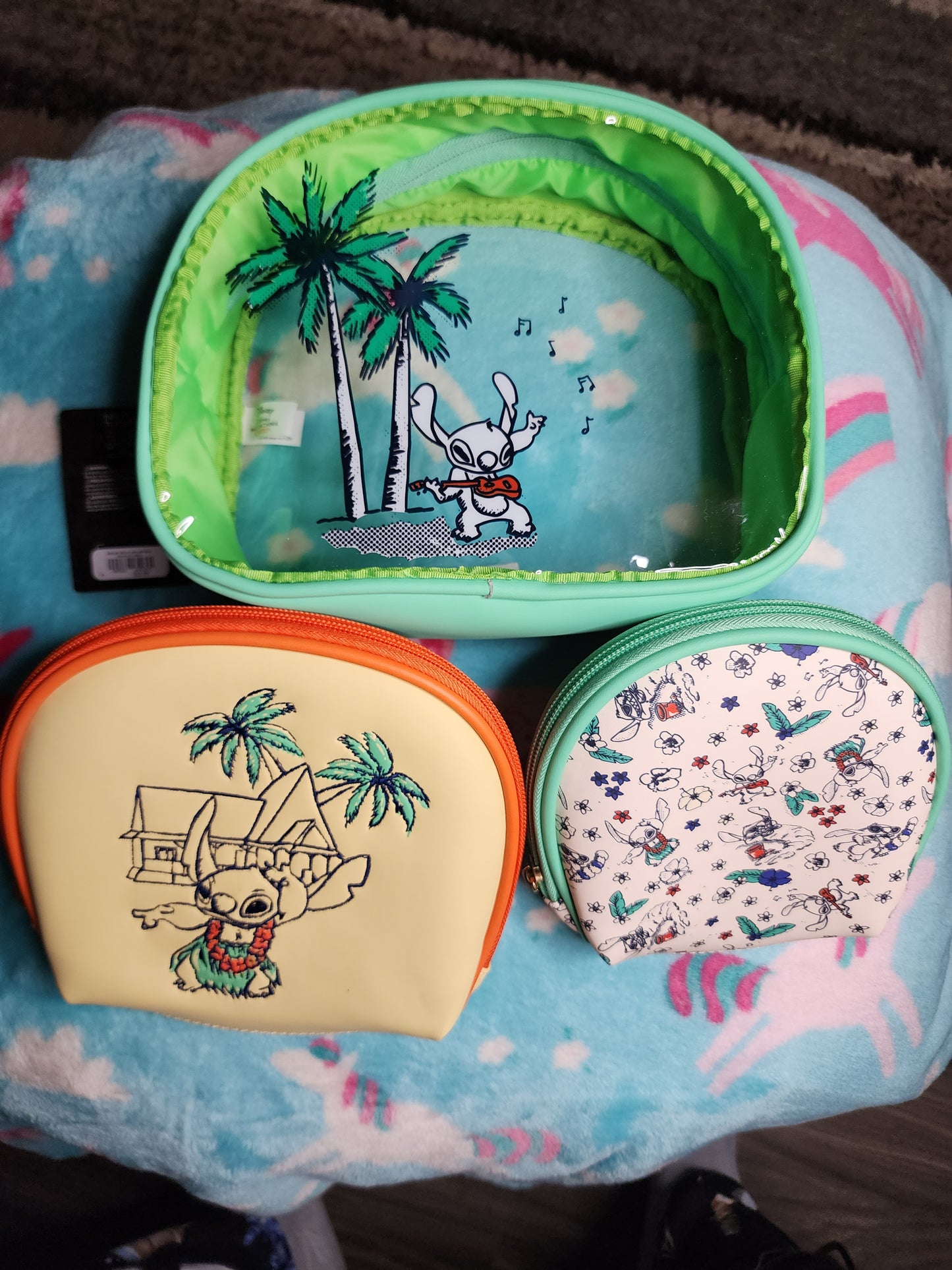 Tropical Resort Disney Stitch Cosmetic Bags