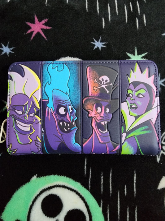 Loungefly Disney Villains in the Dark Wallet