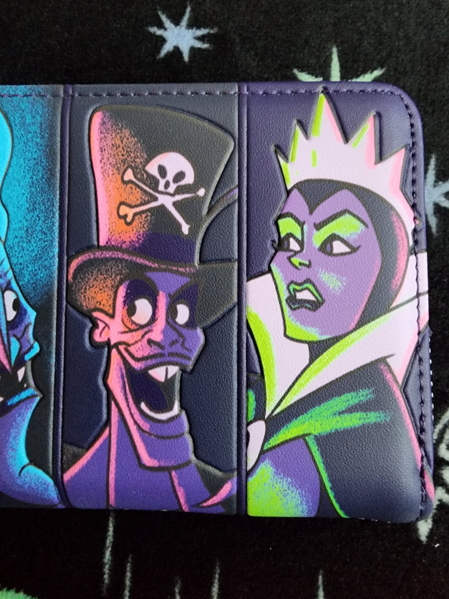 Loungefly Disney Villains in the Dark Wallet