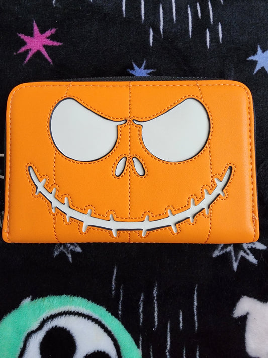 Loungefly Disney Jack Skelton Nightmare Before Christmas Pumpkin Wallet