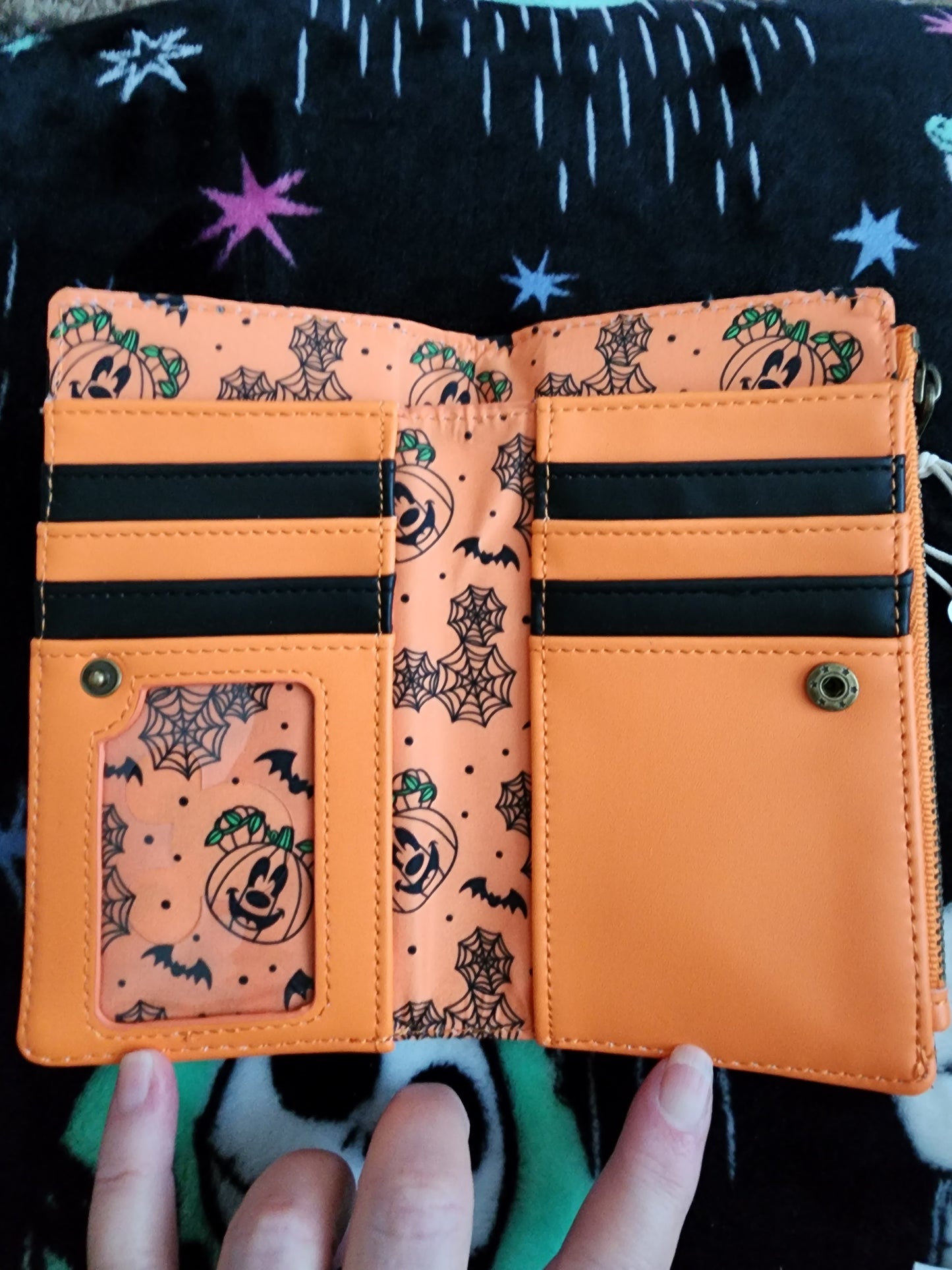 Loungefly Disney Mickey Mouse Pumpkin Halloween Wallet