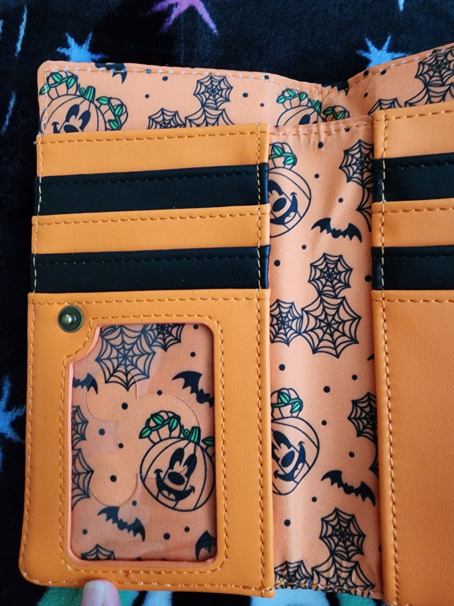 Loungefly Disney Mickey Mouse Pumpkin Halloween Wallet