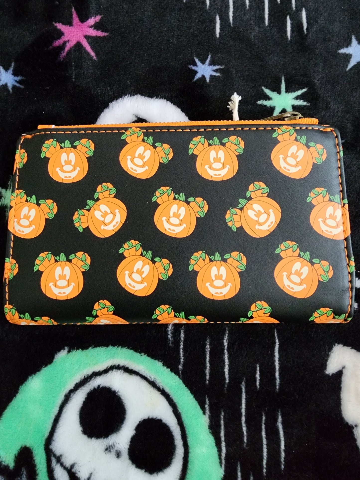 Loungefly Disney Mickey Mouse Pumpkin Halloween Wallet