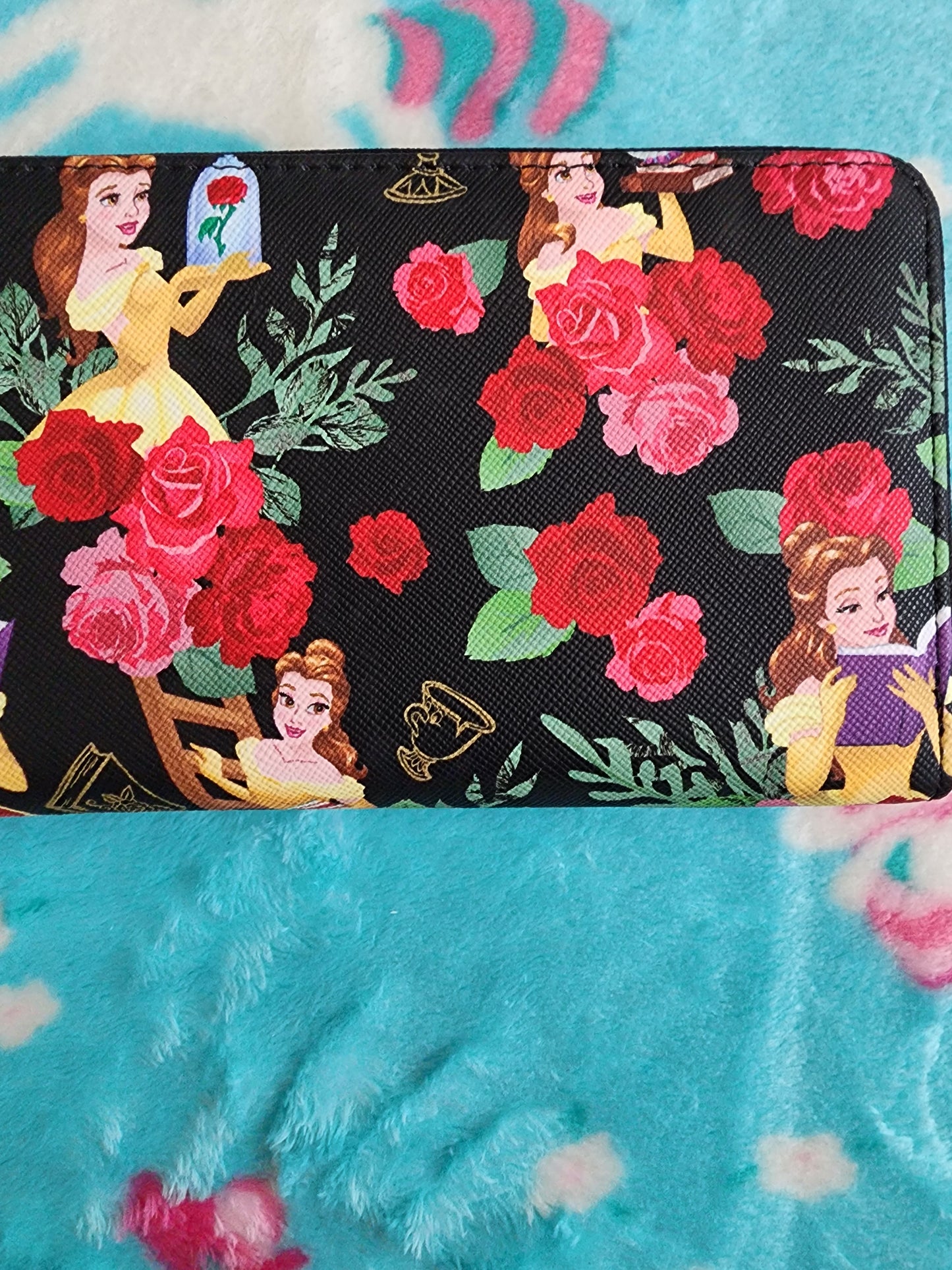 Loungefly Disney Beauty and the Beast Belle with Roses Wallet