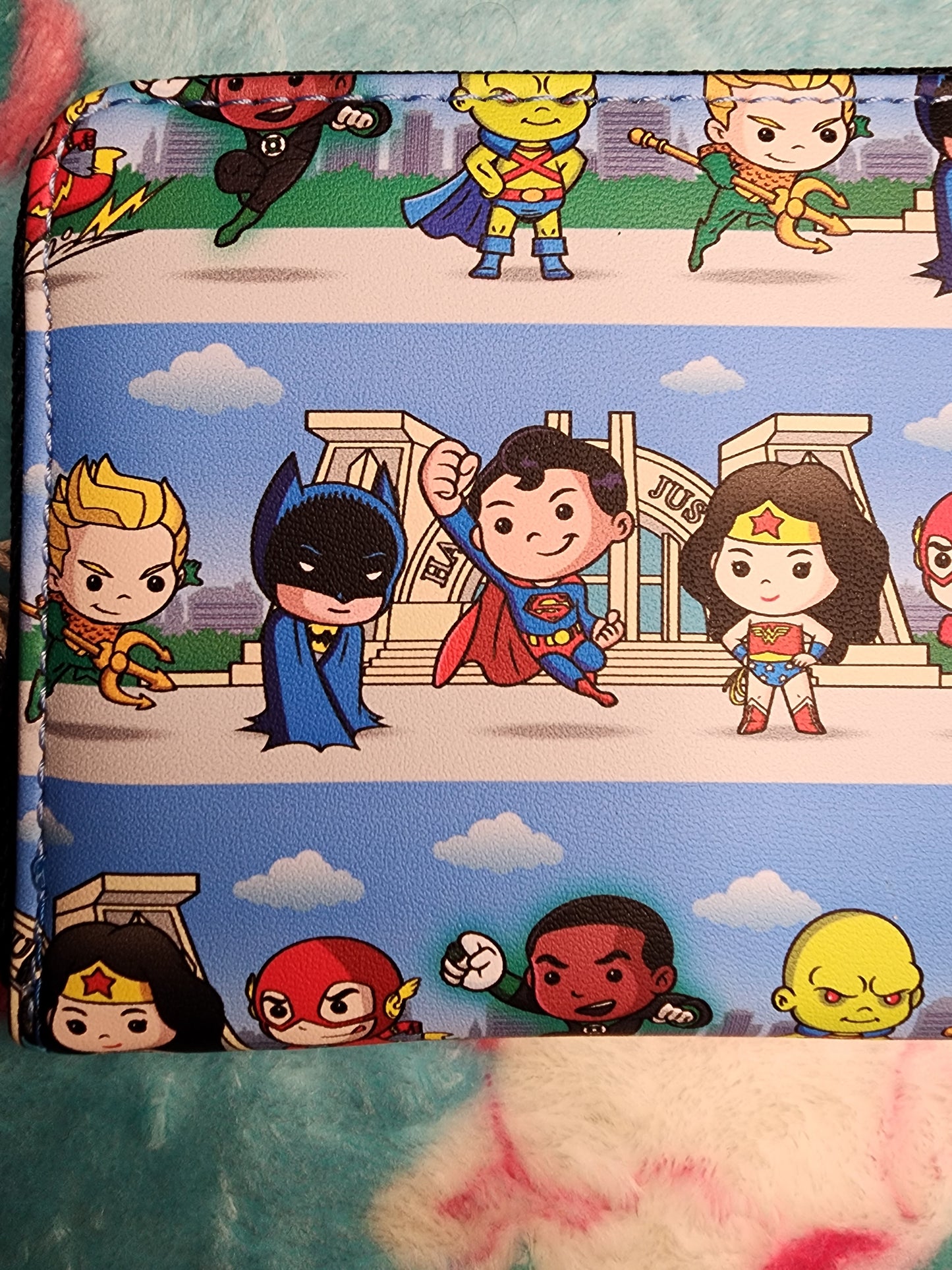 Loungefly DC Superheroes Chibi Character Wallet